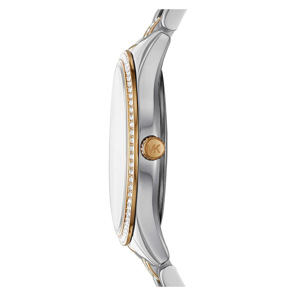 Michael Kors Lauryn Stainless Steel Two Tone Quartz Ladies Watch image number 2