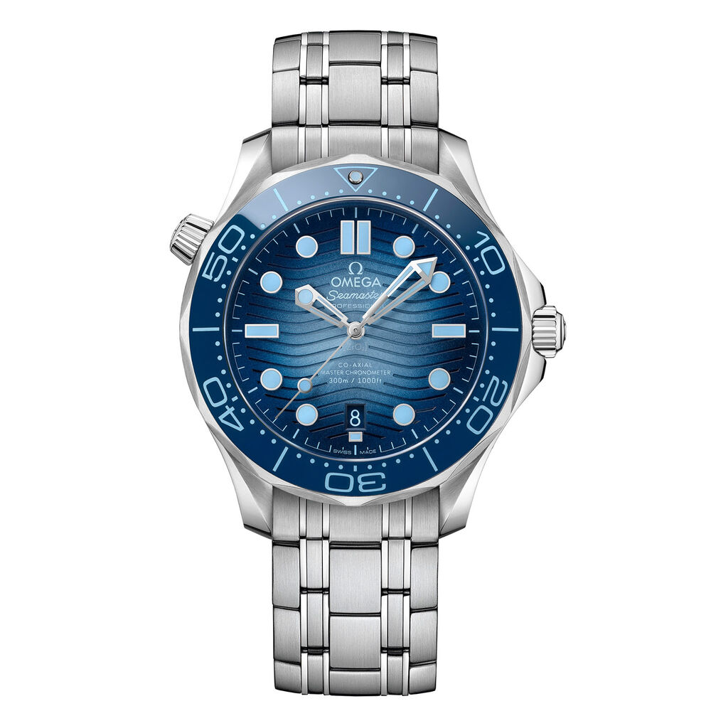 OMEGA Seamaster Diver 300 42mm Summer Blue Dial Steel Bracelet Watch