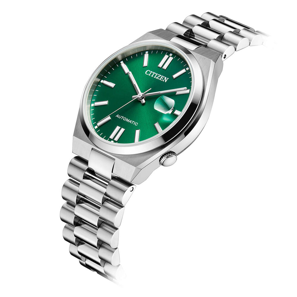 Citizen Tsuyosa 40mm Green Dial Steel Case Bracelet Watch image number 4