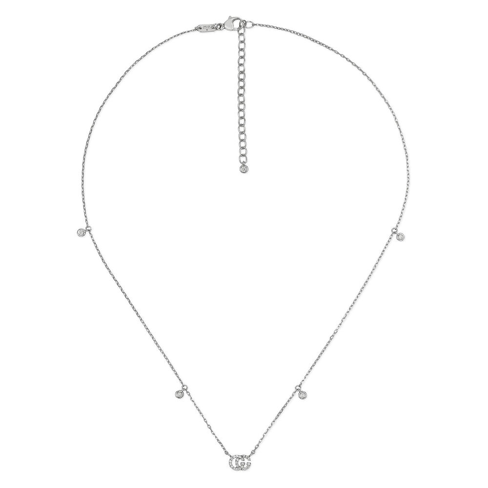 Gucci GG Running 18ct White Gold and Diamonds Necklace