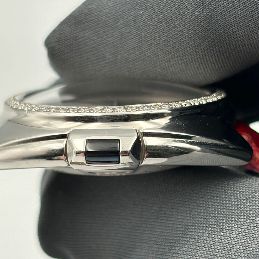 Pre-Owned Cartier Cle De Cartier 31mm Silver Dial Leather Strap Watch image number 5