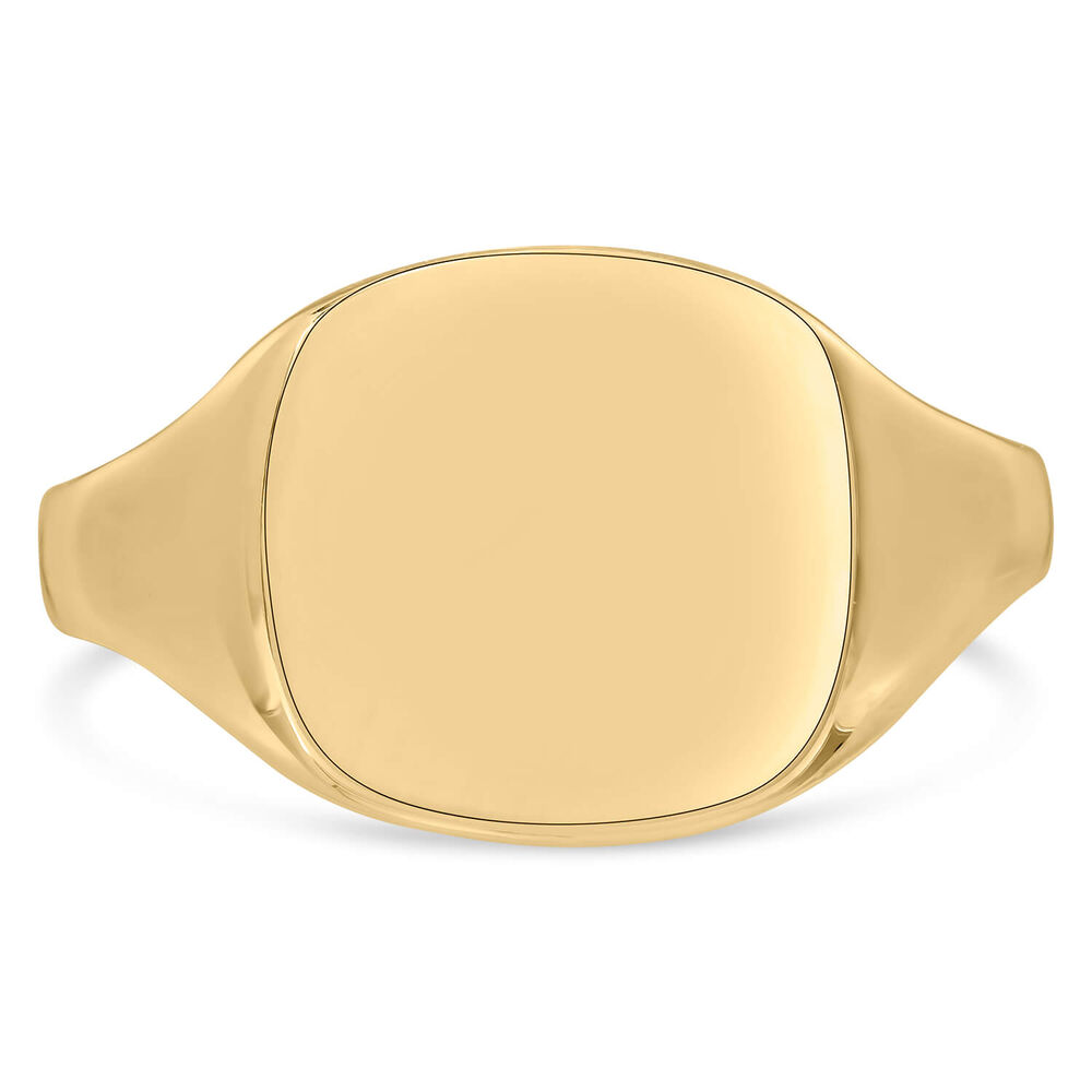 Men's 9ct gold signet ring