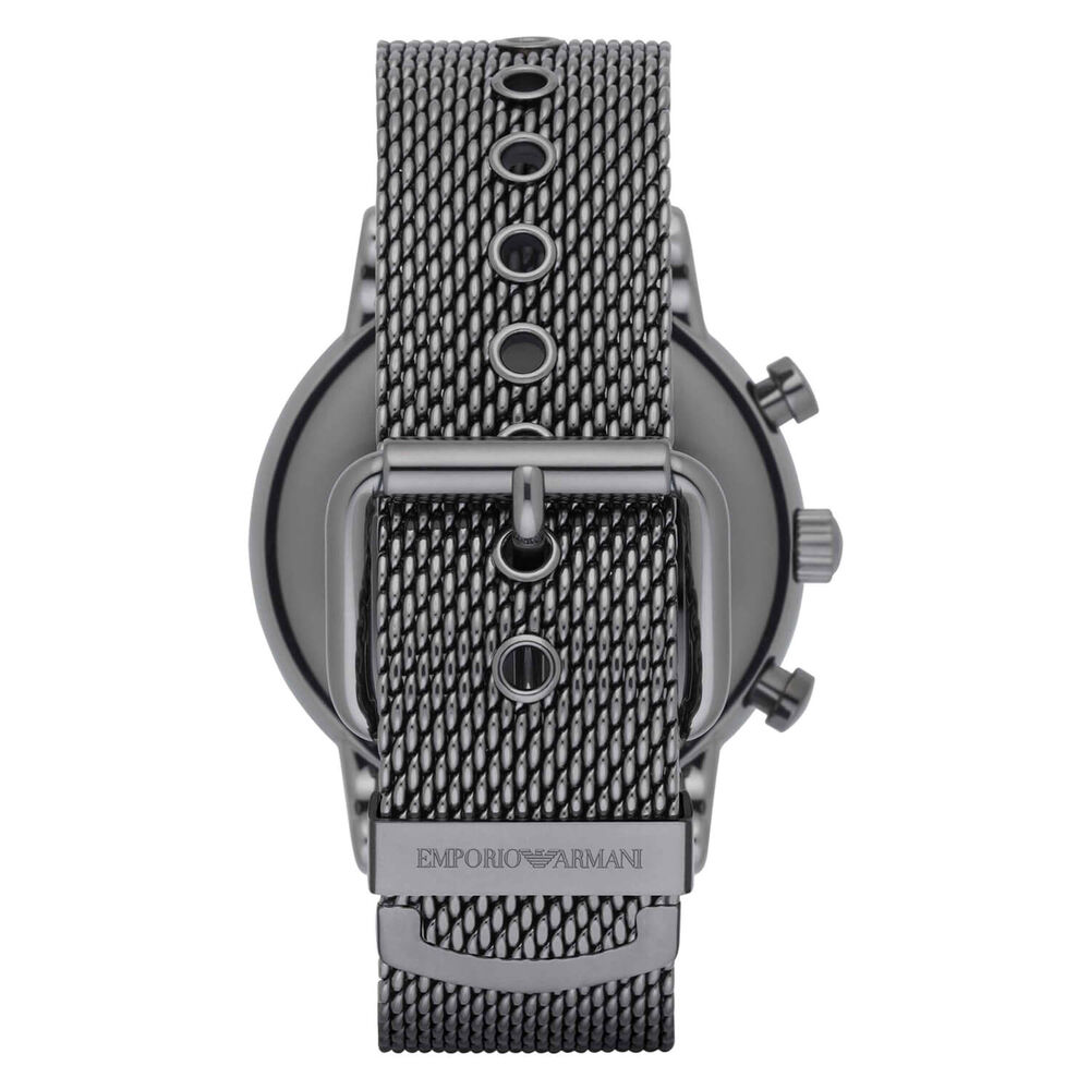 Emporio Armani Men's Gunmetal Grey Chronograph Bracelet Watch image number 1