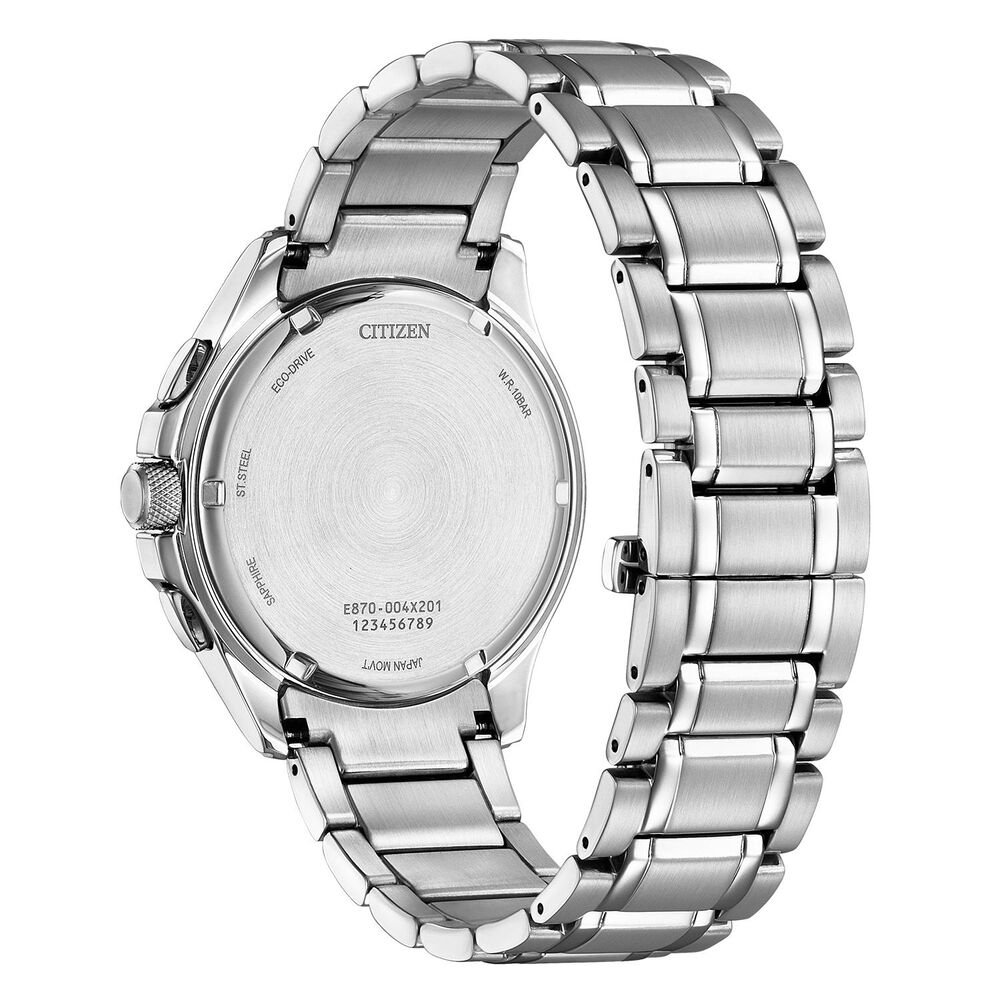 Citizen Classic 8700 Blue Dial Perpetual Calendar Steel Case Bracelet Watch image number 2