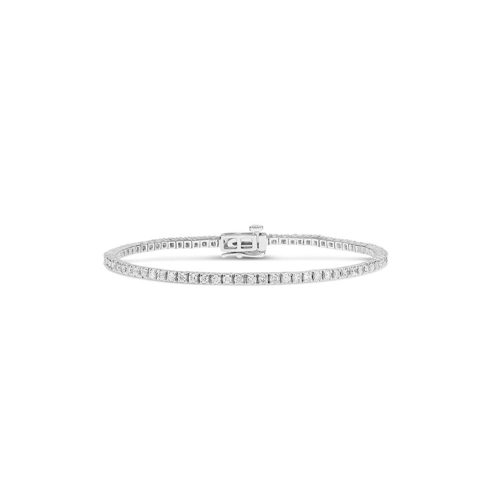 Platinum 2.00ct Diamond Tennis Bracelet
