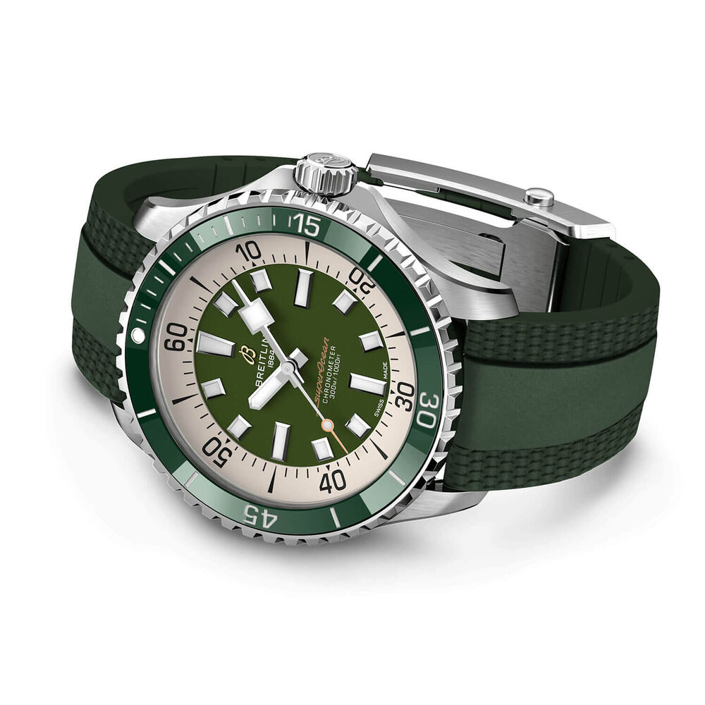 Breitling Superocean Automatic 44 Green Dial Strap Watch image number 2