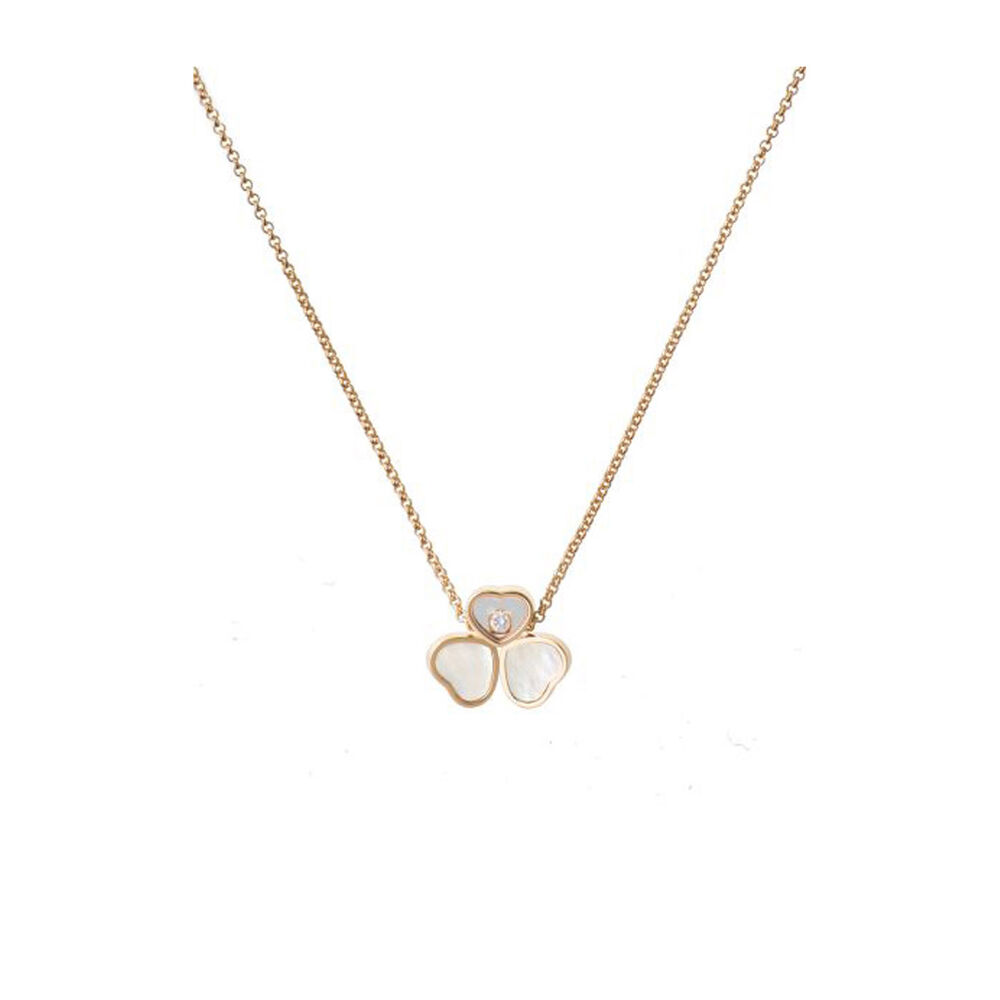 Chopard 18ct Rose Gold Happy Hearts Heart Necklace