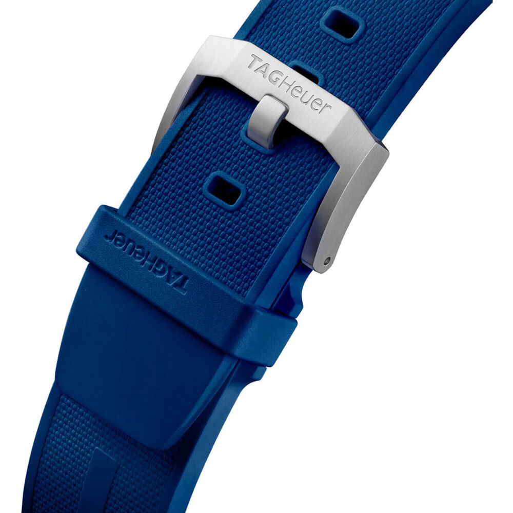 TAG Heuer Formula 1 Chronograph 43mm Blue Dial Rubber Strap Watch image number 5