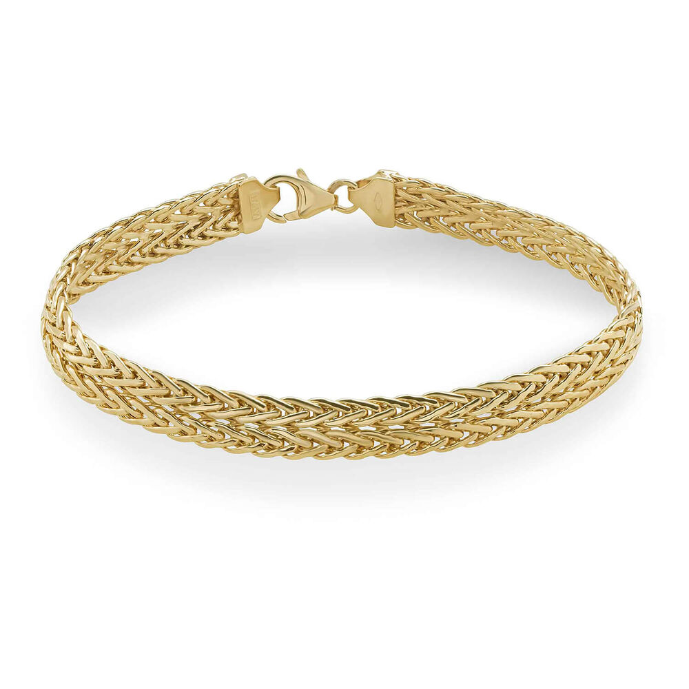 9ct Yellow Gold Wheat Bracelet