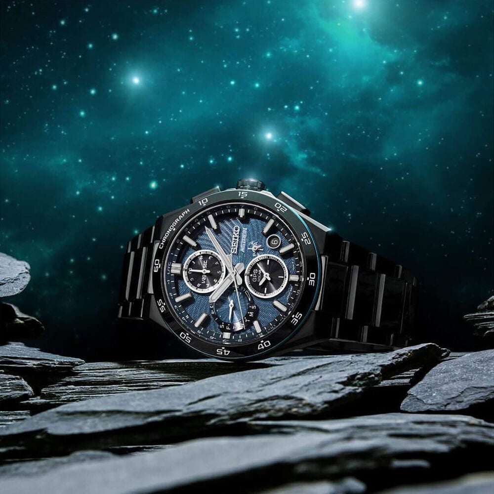 Seiko Astron GPS Solar Spiral Galaxy Limited Edition Chronograph Titanium Case & Bracelet Watch