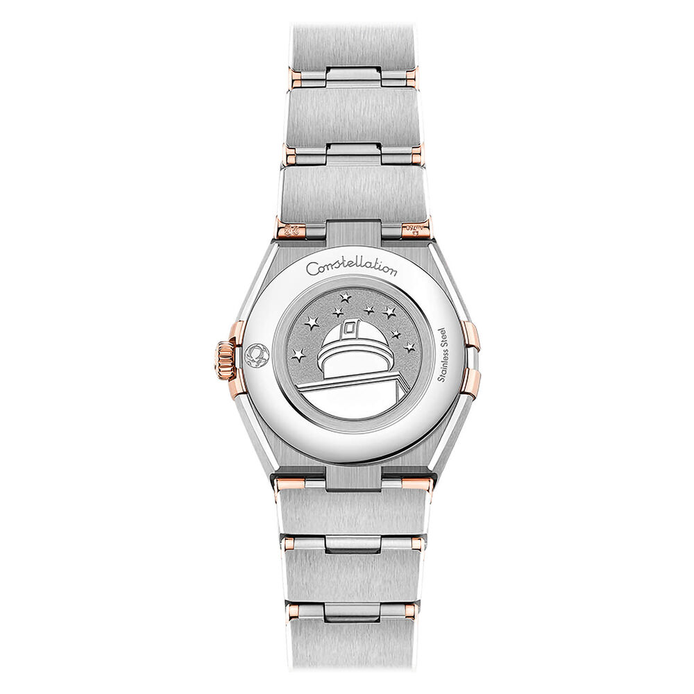 OMEGA Constellation Quartz 25mm White Dial Steel & Rose Gold Case Bracelet Watch image number 1