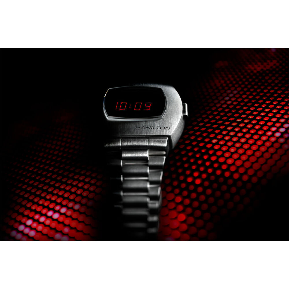 Hamilton American Classic PSR Digital Quartz Digital Steel Case Watch image number 6