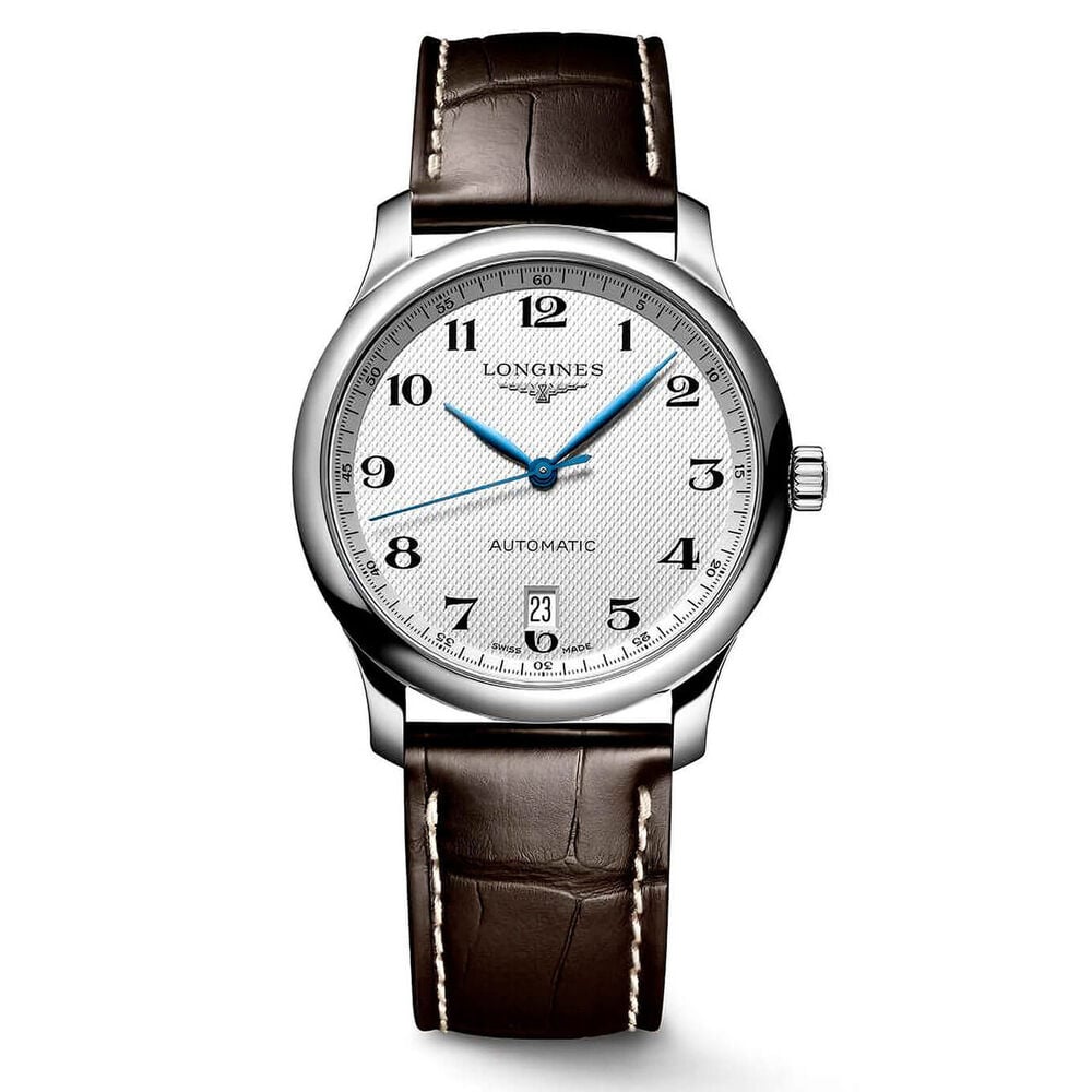 Longines Watchmaking Tradition Master Silver Brown Leather Strap Watch