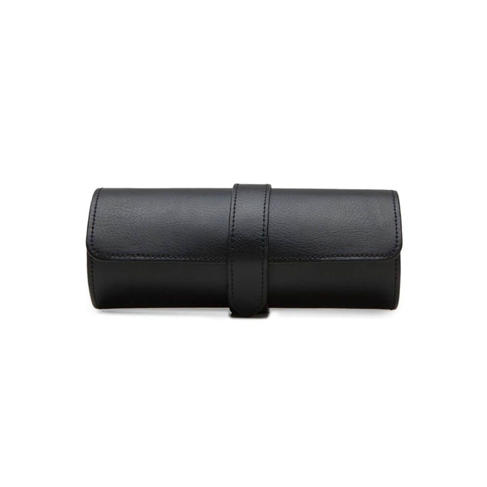 WOLF Blake Black & Purple Triple Watch Roll With Capsule