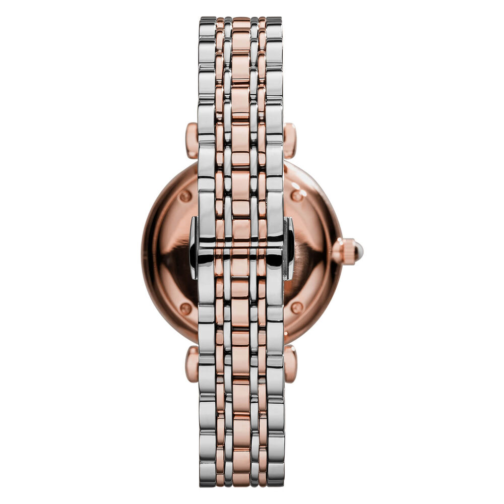 Emporio Armani rose gold-plated two colour bracelet watch image number 2