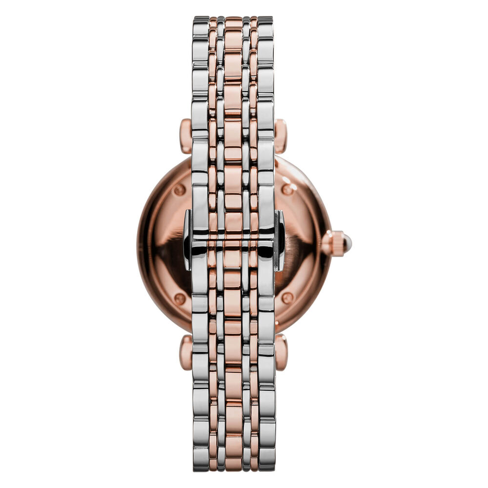 Emporio Armani rose gold-plated two colour bracelet watch image number 2