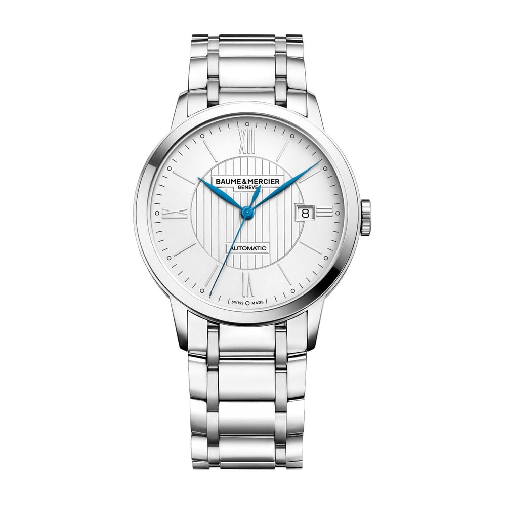 Baume & Mercier Classima Men's Silver Dial Stainless Steel Bracelet Watch image number 0