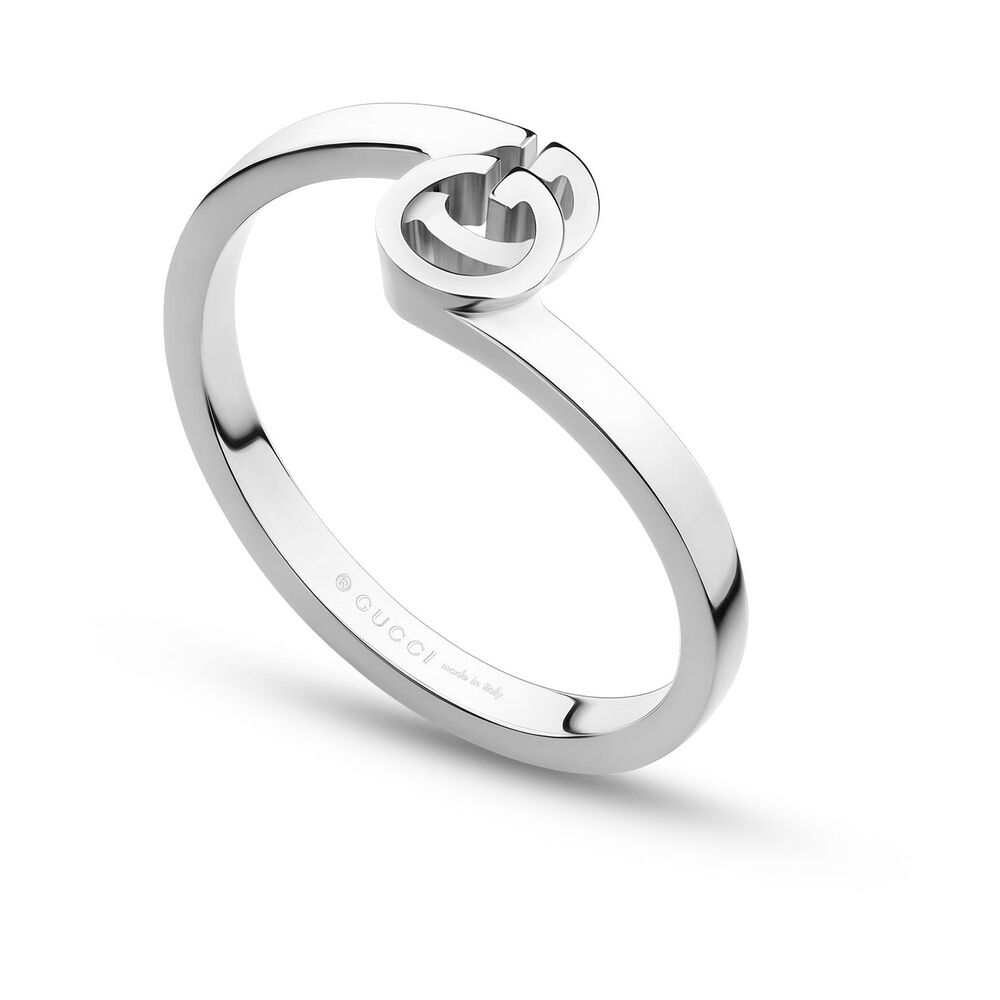 Gucci GG Running 18ct White Gold Ring