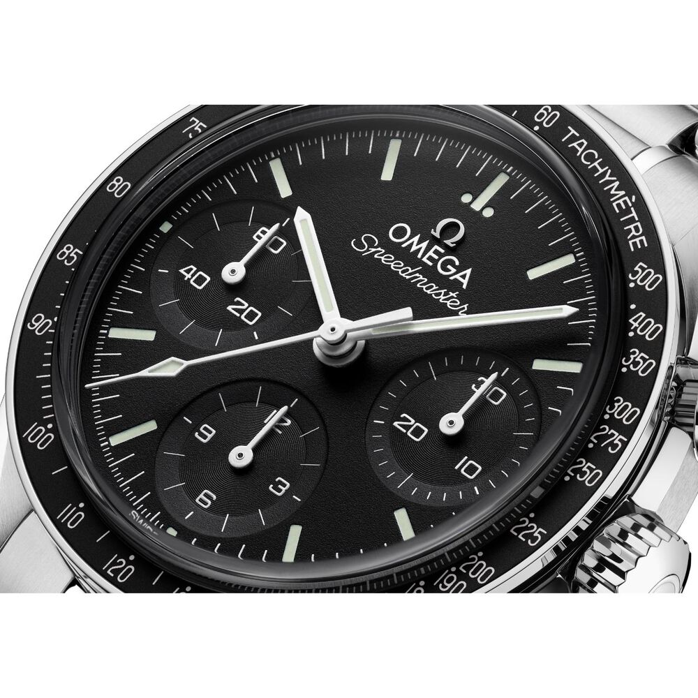 OMEGA Speedmaster 38mm Black Dial Steel Bracelet Watch