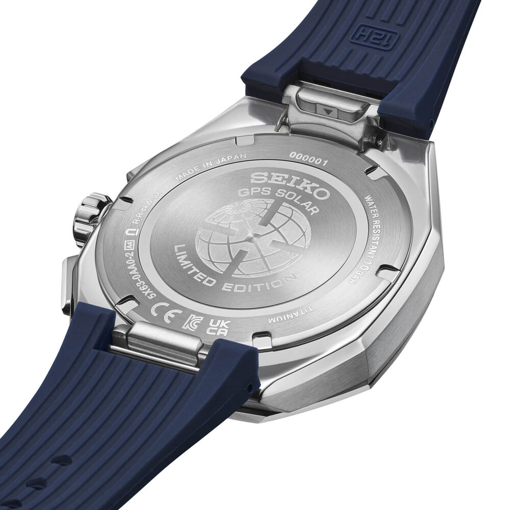 Seiko 145th Anniversary Astron GPS Solar 5X63 White-Silver Dial Titanium Bracelet Watch
