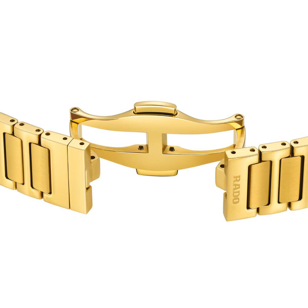 Rado DiaStar Original Automatic 30mm Yellow Gold Dial PVD Stainless Steel Bracelet Watch