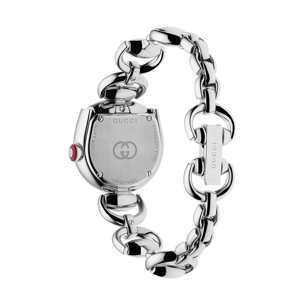 Gucci Horsebit 27x25mm Silver Dial Steel Bracelet Watch