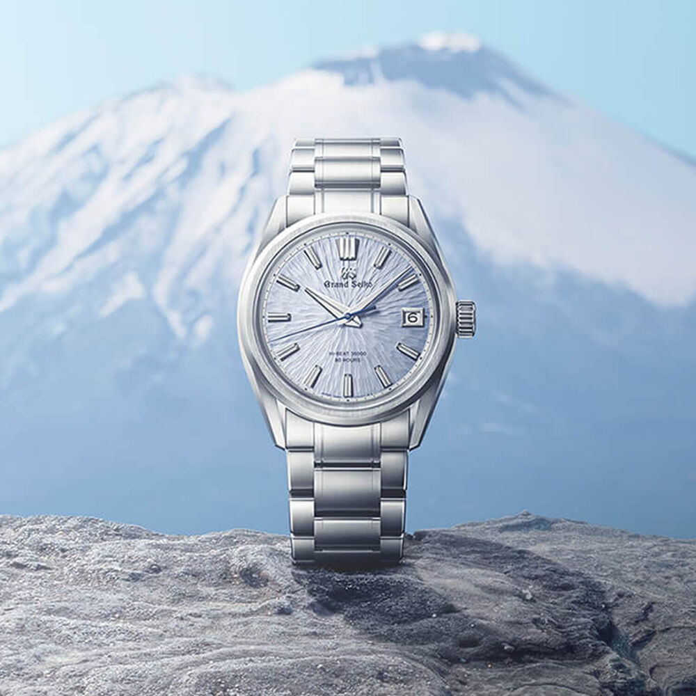 Grand Seiko Evolution 9 'Mountainscape' Limited Edition 40mm Blue Dial Steel Bracelet Watch image number 6
