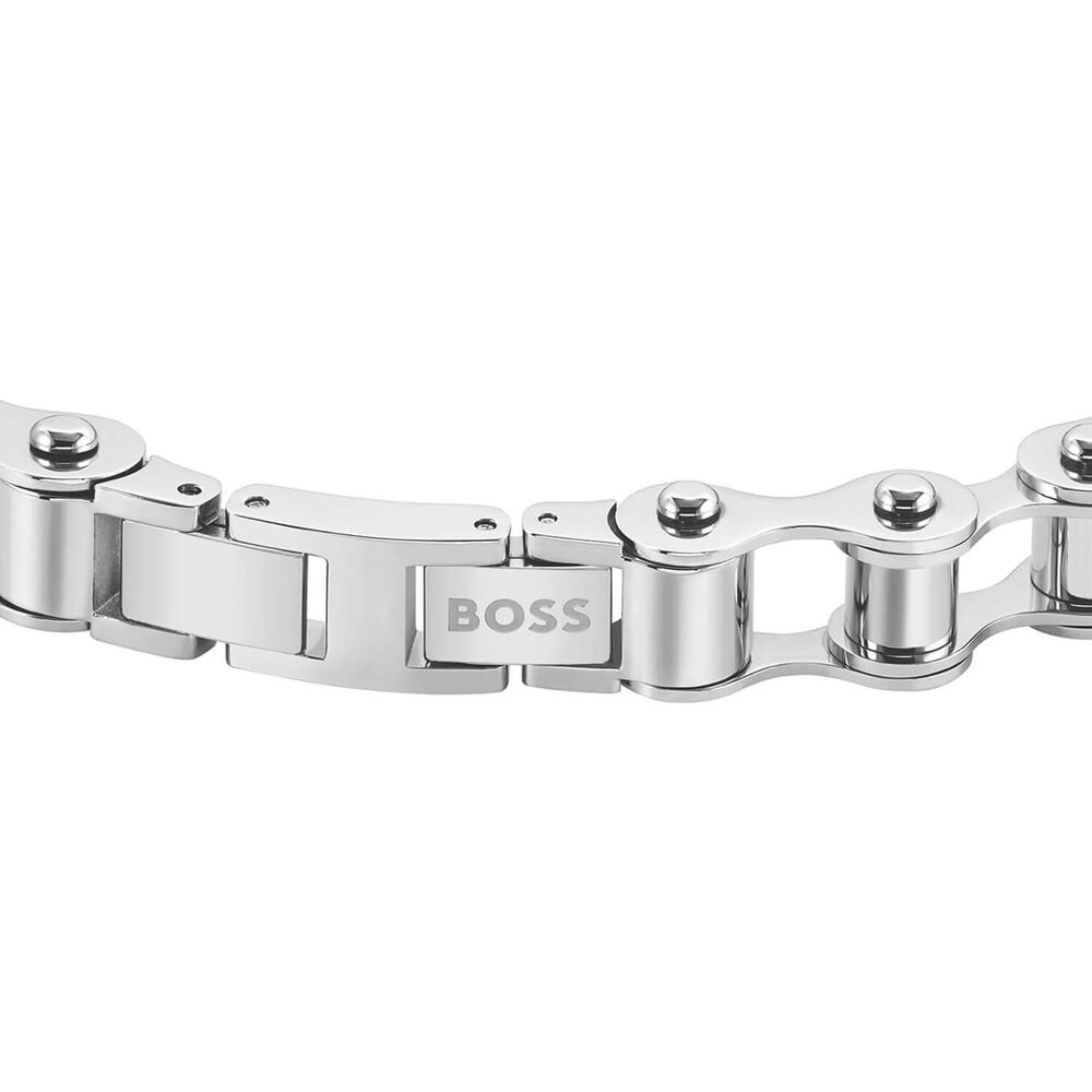 BOSS Cycle Stainless Steel Chain Bracelet image number 1