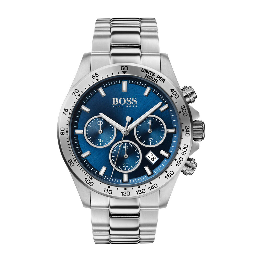 BOSS Hero Sport Lux Blue Dial & Steel Bracelet Men's Watch