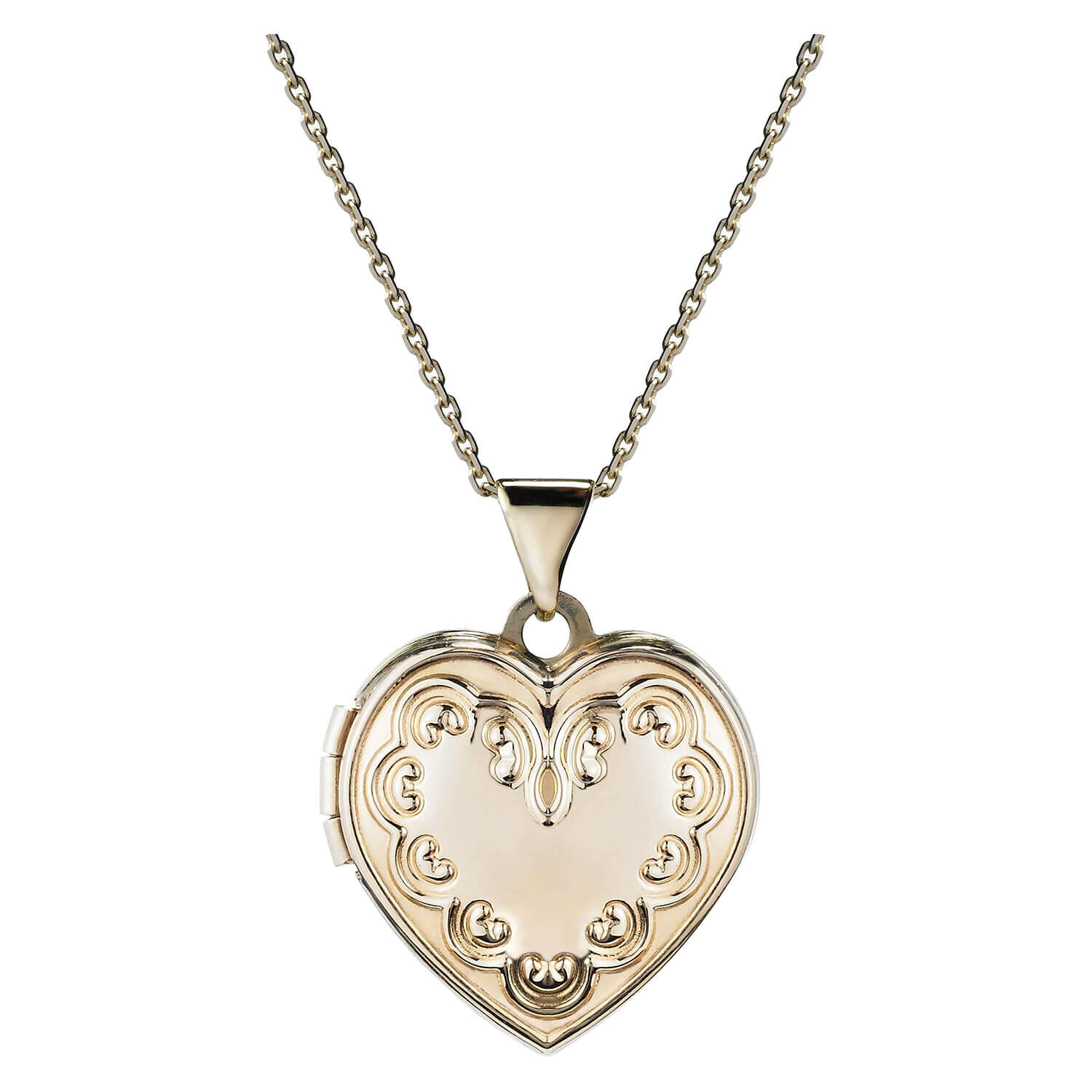 9ct Gold My First Diamond Heart Locket | Angus & Coote