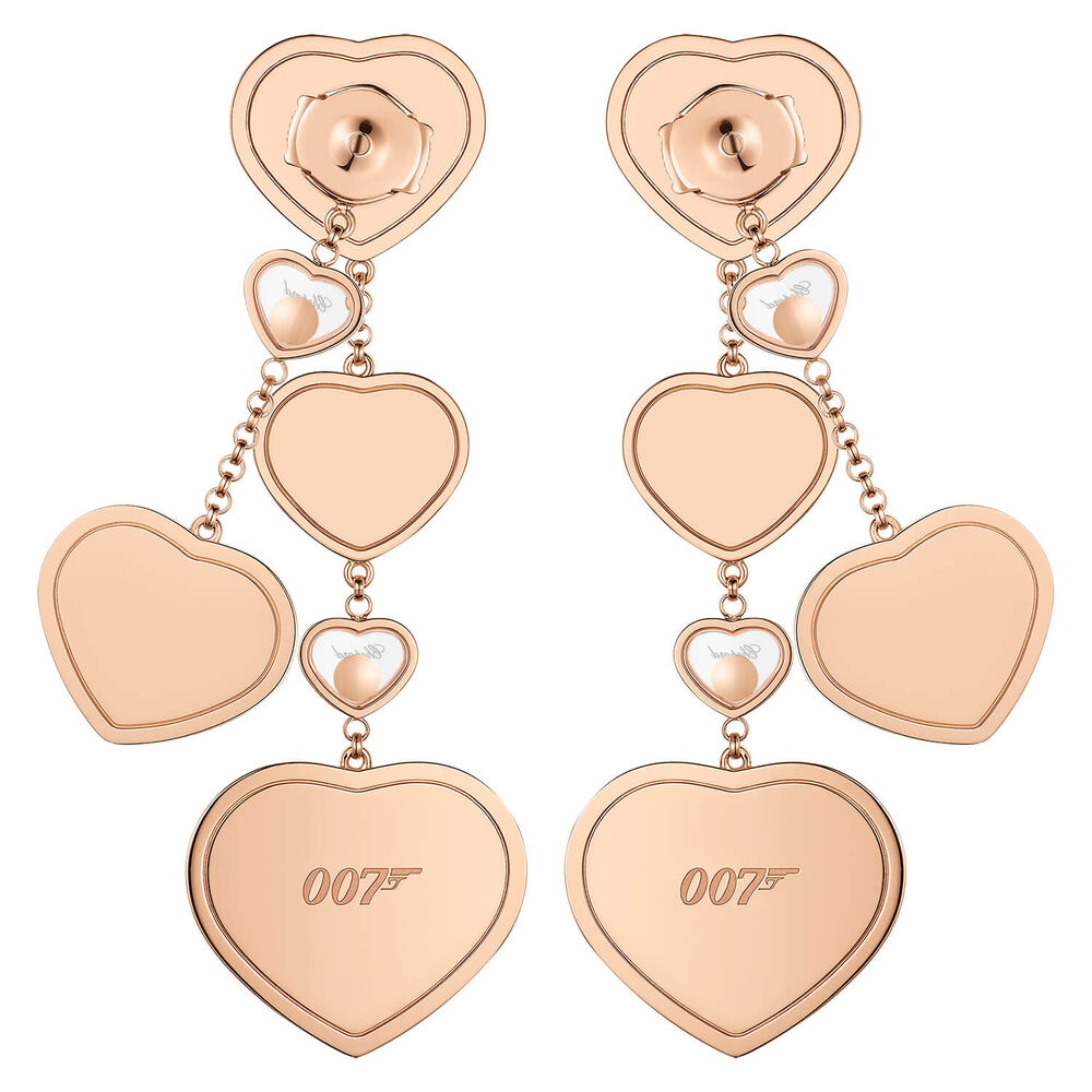 Chopard Limited Edition Happy Hearts Golden Hearts Diamond Earrings