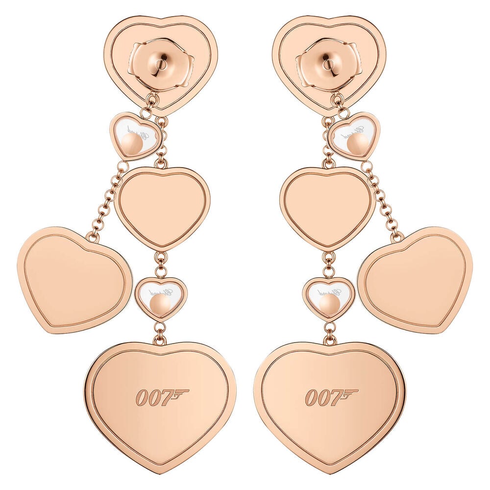 Chopard Limited Edition Happy Hearts Golden Hearts Diamond Earrings