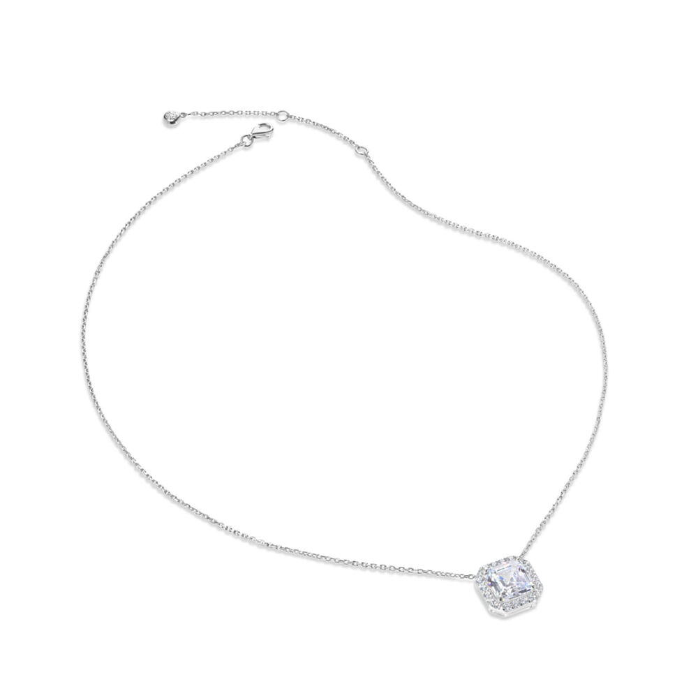 CARAT* London Misha Cubic Zirconia White Gold Finish Necklace image number 0
