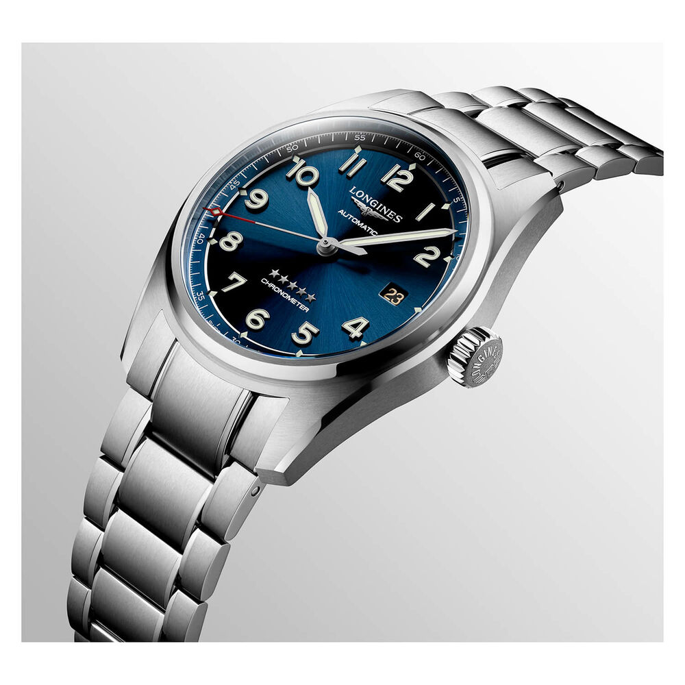 Longines Spirit Automatic 40mm Blue Dial Steel Case Bracelet Watch image number 4