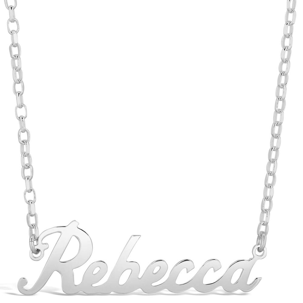 Sterling Silver Personalised Name Necklace (7-10 letters) (Special Order)