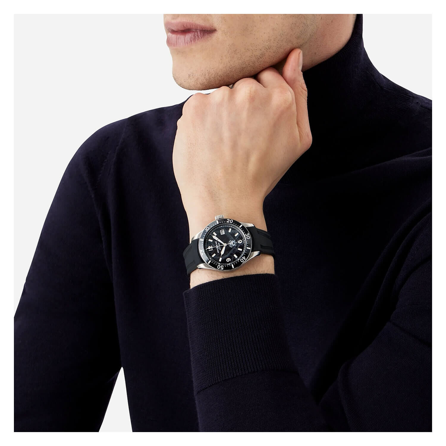 Montblanc sales rubber strap