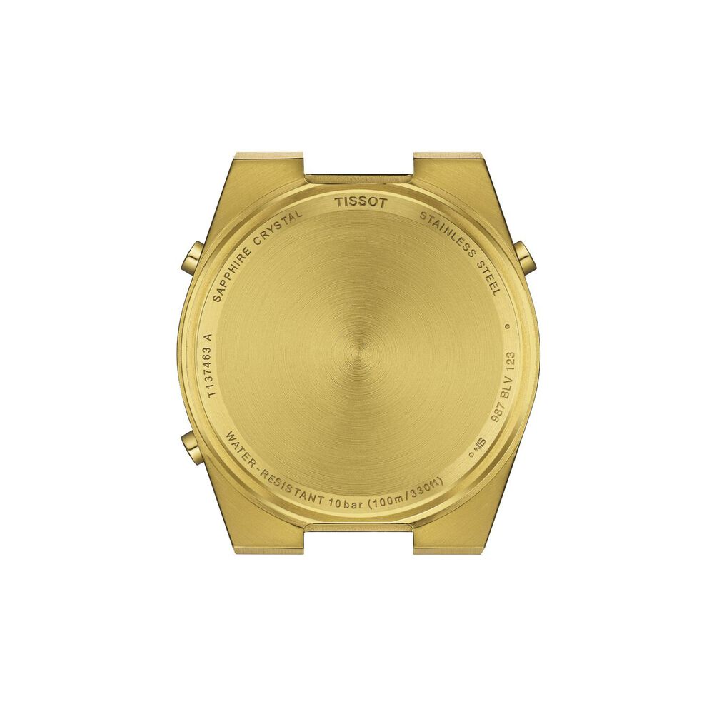 Tissot PRX Digital 40mm Champagne Dial Yellow Gold PVD Case Watch image number 1