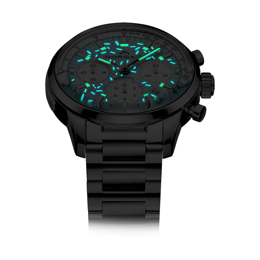 NORQAIN Freedom Chrono Enjoy Life 'Sprinkles' Special Edition 40mm Blue Dial Bracelet Watch