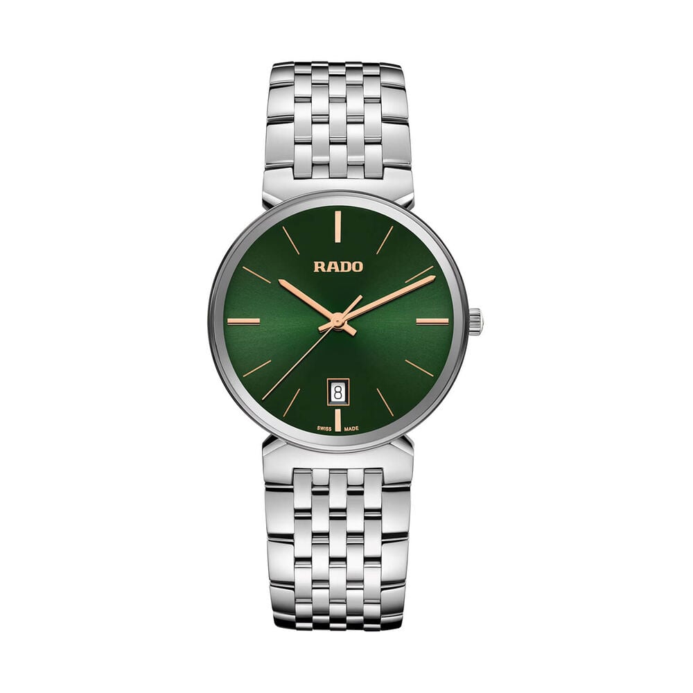 Rado Florence 38mm Green Dial Steel Bracelet Watch