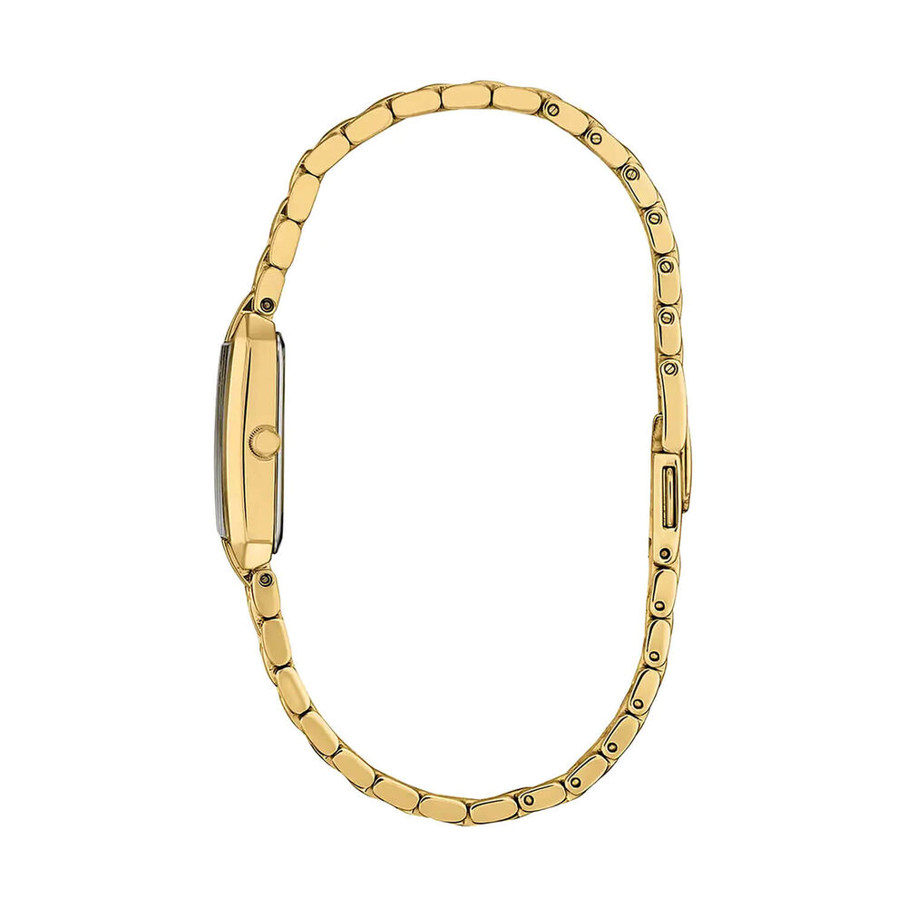 Citizen Silhouette 26mm Rectangular Mother of Pearl Dial Gold Tone Steel Bracelet Watch