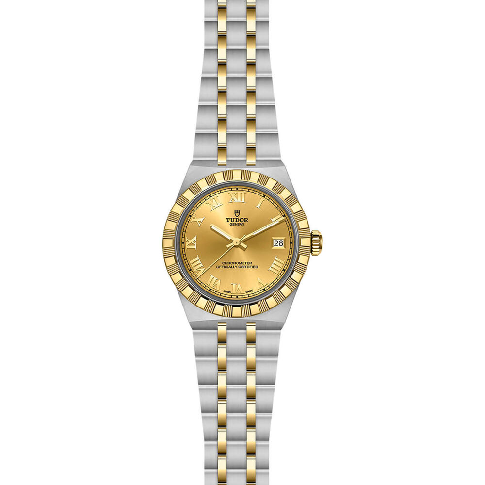 TUDOR Royal 36mm Champagne Dial Stainless Steel & Yellow Gold Bracelet Watch