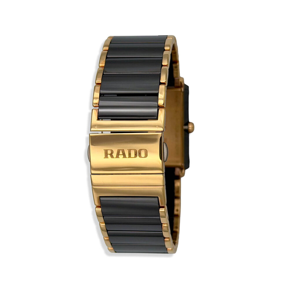 Pre-Owned Rado Integral 31mm Black Dial Diamond Dots Brown Ceramic Watch