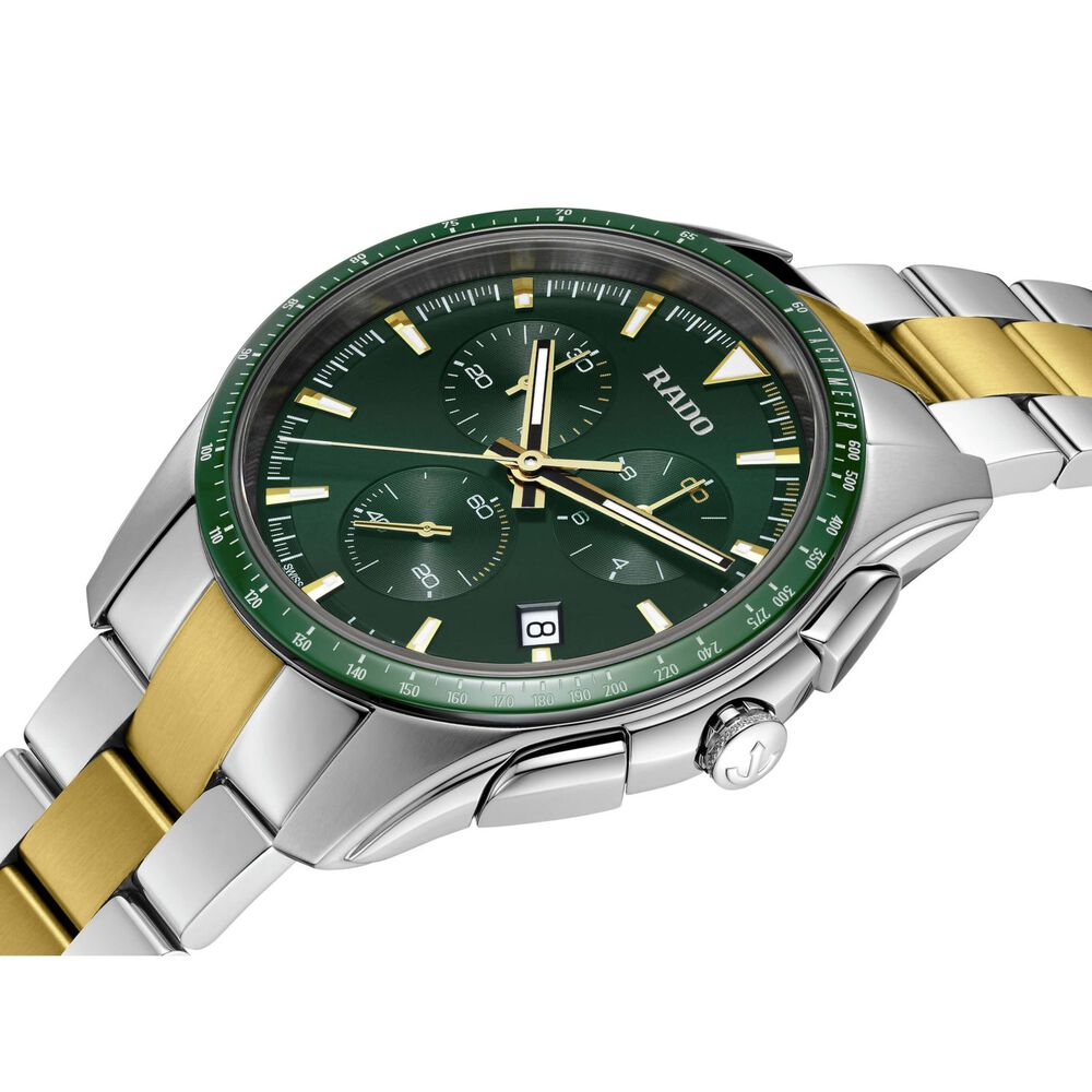 Rado Hyperchrome 44.9mm Green Dial & Bezel Bracelet Watch image number 1