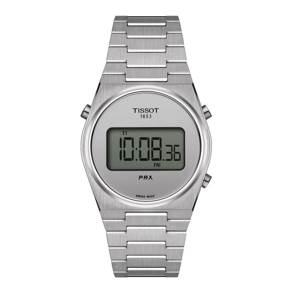 Tissot PRX Digital 35mm Silver Dial Steel Case Bracelet Watch image number 0