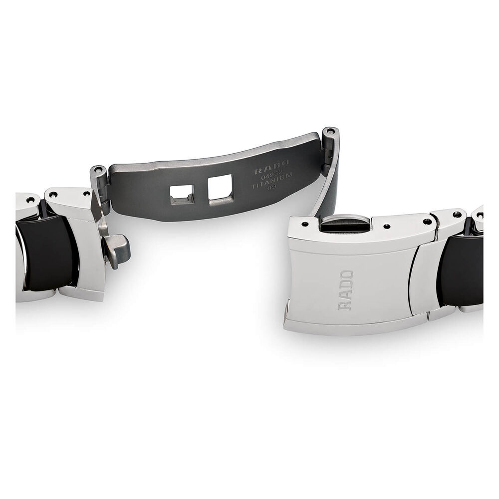 Rado XL Centrix Black Chronograph Black And Steel Bracelet Watch image number 3