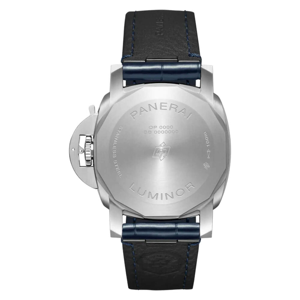 Panerai Luminor 40mm Quaranta Blue Dial Strap Watch image number 7