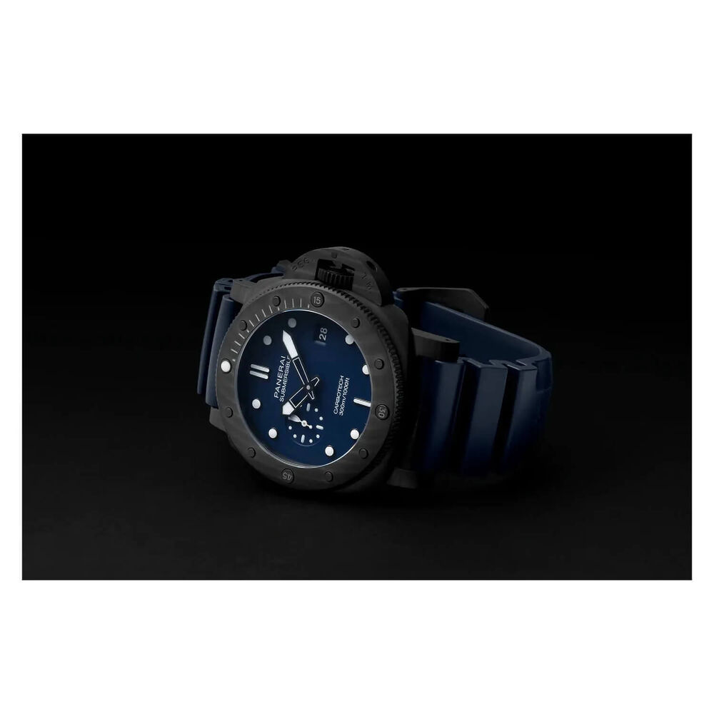 Panerai Submersible 44mm QuarantaQuattro Carbotech™ Blu Abisso Blue Dial Strap Watch image number 3