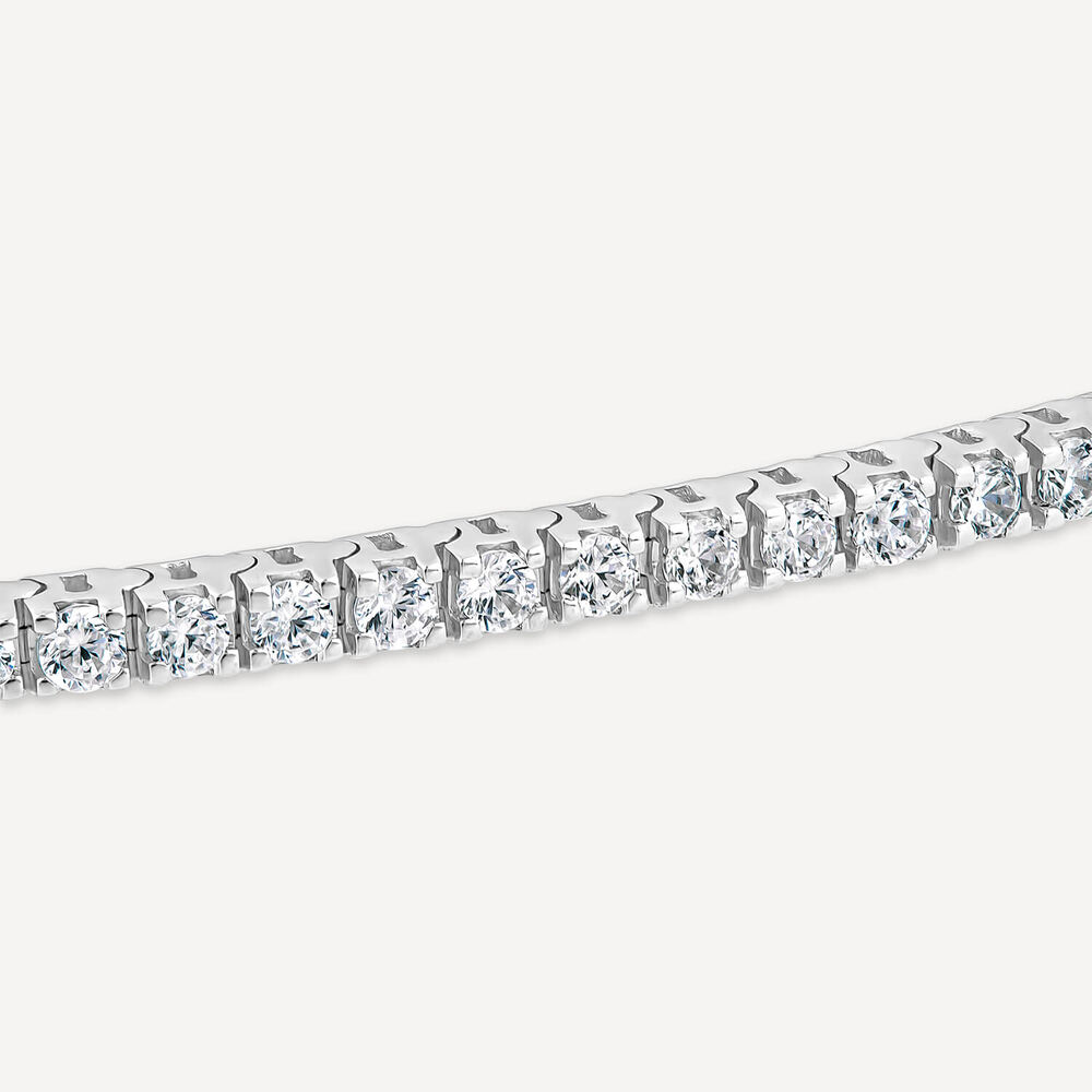 Platinum 2.00ct Diamond Tennis Bracelet image number 4