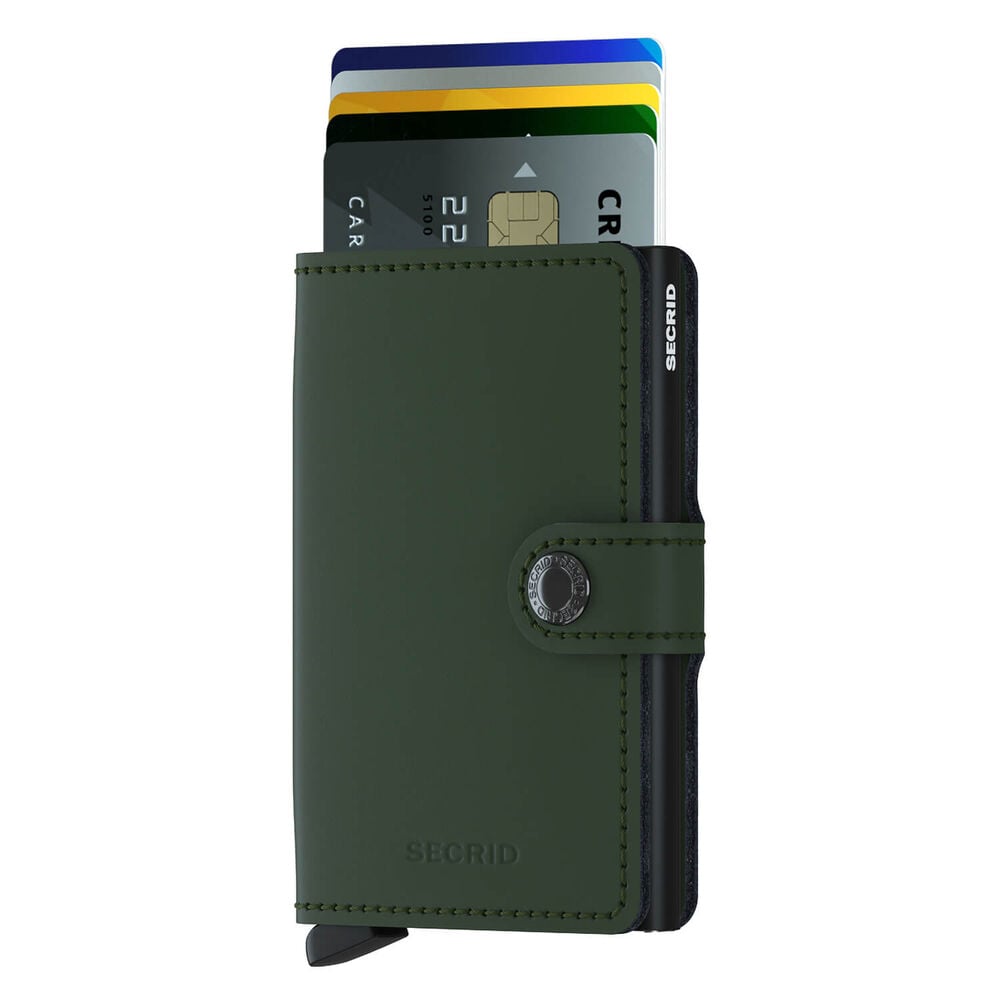 Secrid Matte Green-Black Miniwallet image number 1