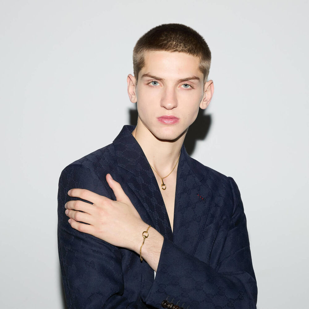 Gucci Horsebit 18k Yellow Gold Chain Bracelet (Size M, 6.7") image number 4